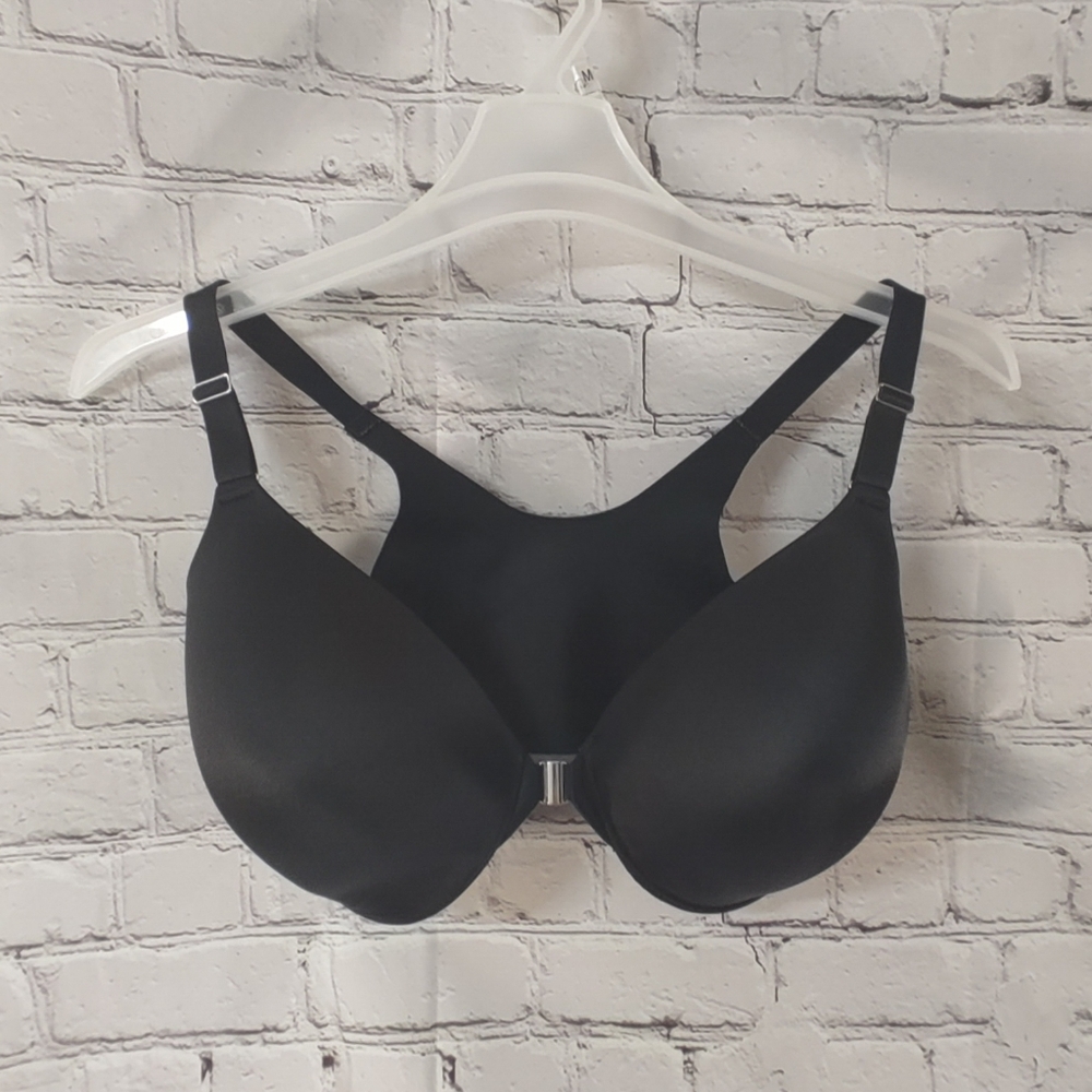 Soma Vanishing Back Full Coverage Front Closure Underwire 36G Black